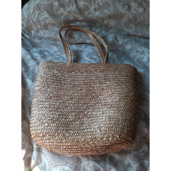 Straw tote purse bag handbag summer beach  small medium size - Picture 2 of 5
